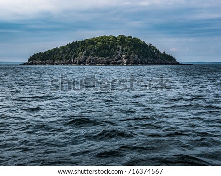 View from Sea of Porcupine Island, Frenchman's Bay, Downeast Maine