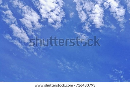 white cloud with blue sky
