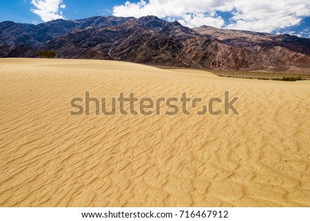 Sand dunes in the Death Valley National Park. California, USA