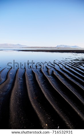 Black sand waves. Iceland