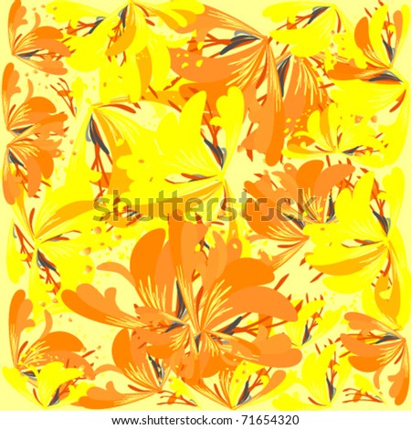 vector illustration of floral background