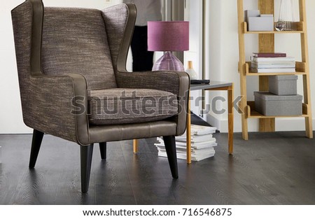 Modern living room with chair