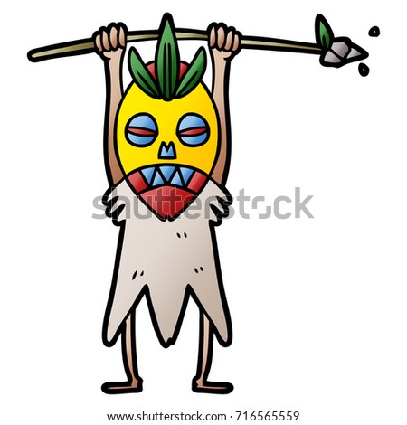 cartoon cannibal shaman