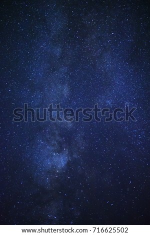 Starry night sky, milky way galaxy with stars and space dust in the universe 