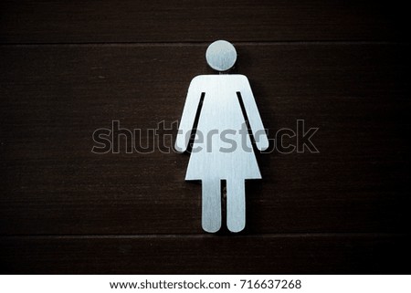 Female toilet symbol