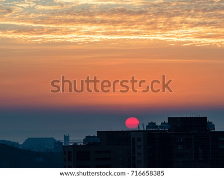 sunset moment