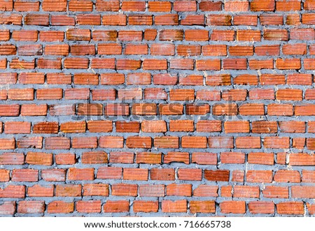 red brick wall texture  background