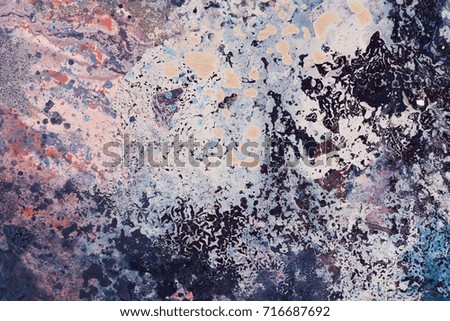 Abstract oil painting. Purple background. High resolution photo.