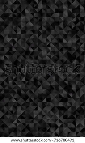 Dark Silver, Gray abstract mosaic background. Shining illustration, which consist of triangles. The elegant pattern can be used as part of a brand book.