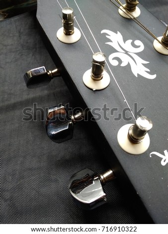 Close up of Acoustic Guitar
