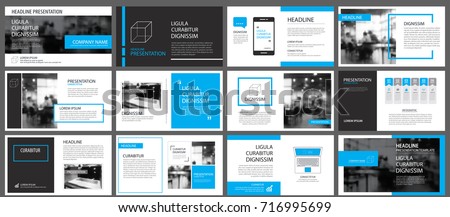 Blue element for slide infographic on background. Presentation template. Use for business annual report, flyer, corporate marketing, leaflet, advertising, brochure, modern style. Royalty-Free Stock Photo #716995699