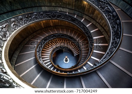 Spiral staircase Royalty-Free Stock Photo #717004249