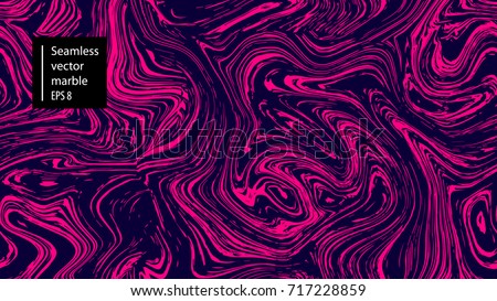 Seamless abstract marble pattern, wood texture, watercolor marble pattern. Ebru style.Purple and pink colors. Hand drawn vector background. Trendy textile, fabric, wrapping. Aqua ink painting on water Royalty-Free Stock Photo #717228859