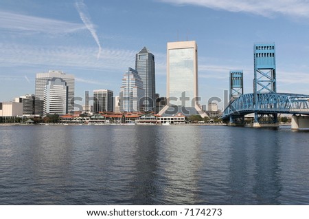 A view of the skyline of Jacksonville Florida