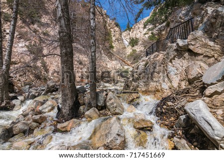 Big Falls, San Bernardino National Forest, Forest Falls, California, USA