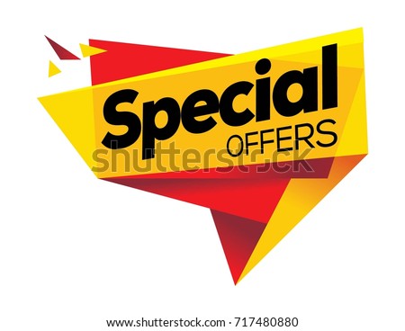 special offer banner , Vector format  Royalty-Free Stock Photo #717480880