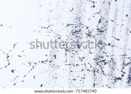 Abstract splashes of water on a white background