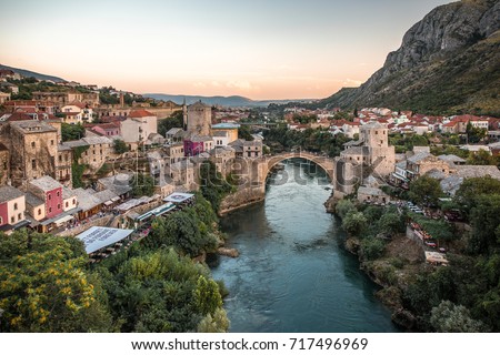 Mostar, Bosnia and Herzegovina Royalty-Free Stock Photo #717496969