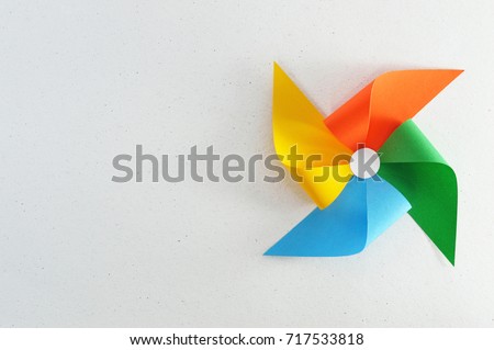 Pinwheel background for your toy projects or templates in your publications. Royalty-Free Stock Photo #717533818