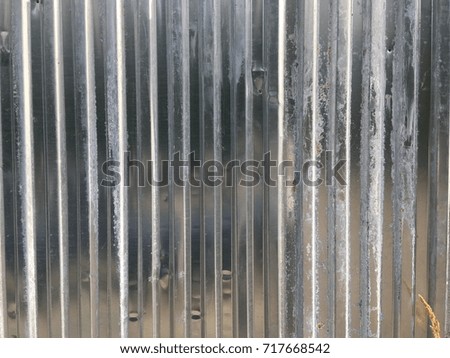Ribbed metallic fence texture