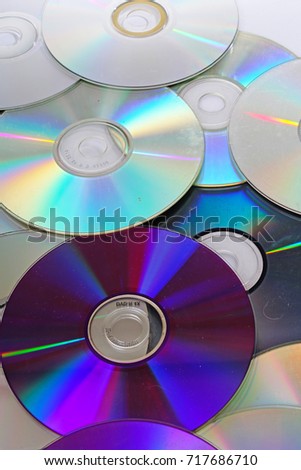 Cd,dvd reflective shiny cd dvds background texture pattern.