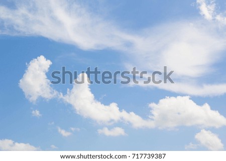 Blue sky with white clouds, Nature background.
