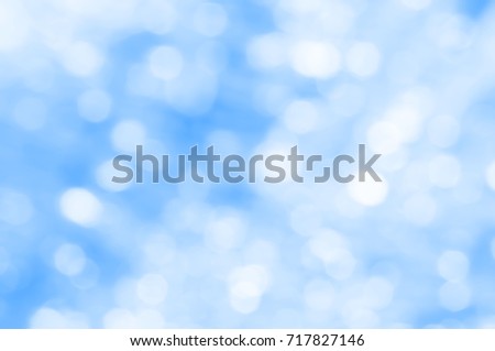 Abstract blue sky  bokeh background
