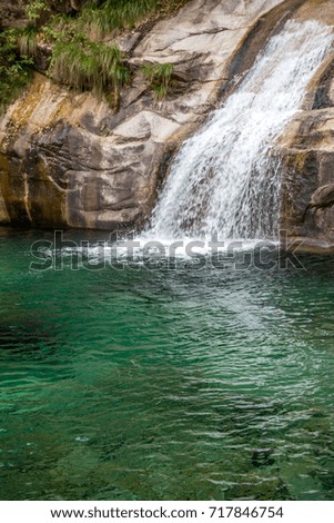 Beautiful waterfall in Anhui province, China