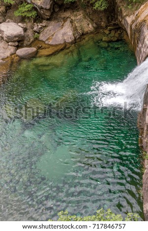 Beautiful waterfall in Anhui province, China
