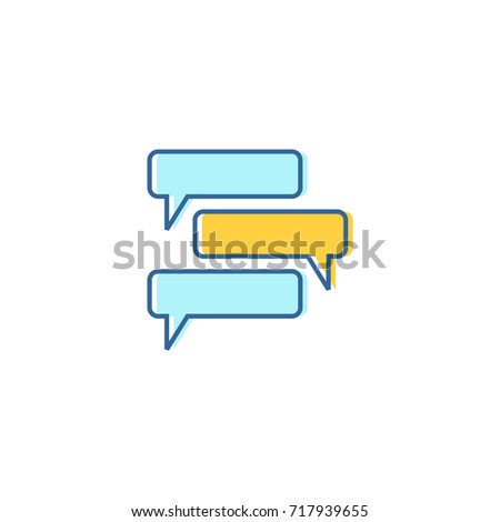 bubble talk - logo / icon vector
