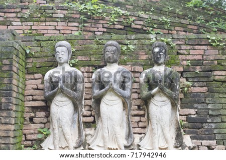 ancient of buddha statue