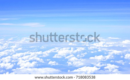 white cloud and blue sky background                                 