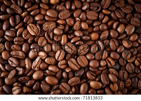 Coffee beans background Royalty-Free Stock Photo #71813833