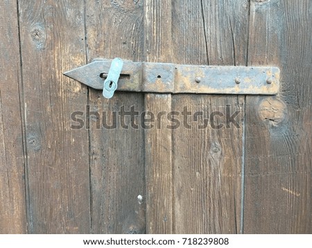 Rustic door closeup