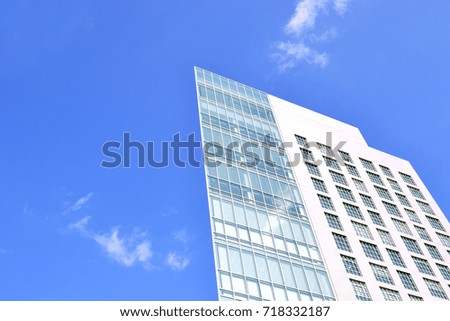 Skyscraper on the blu sky