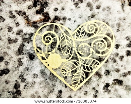 carved heart