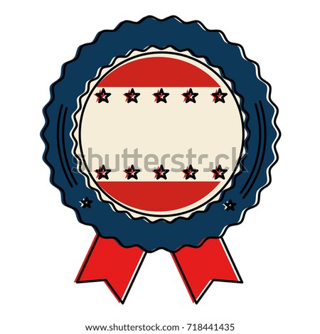 united states of america seal with ribbon