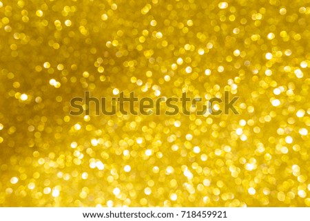 Abstract shiny gold bokeh background, festive season concept background