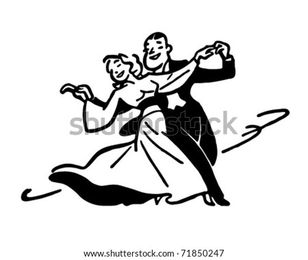 Dance Couple 2 - Retro Ad Art Illustration