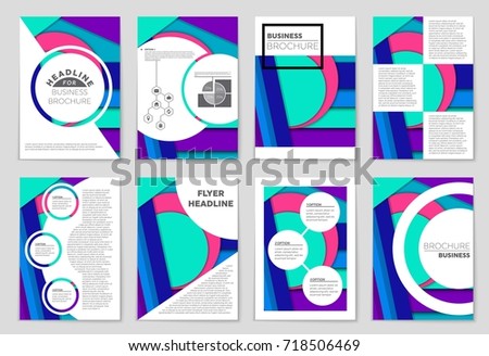 Abstract vector layout background set. For art template design, list, front page, mockup brochure theme style, banner, idea, cover, booklet, print, flyer, book, blank, card, ad, sign, sheet,, a4.