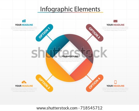 Business timeline process chart infographics template. Vector banner used for presentation and workflow layout diagram, web design. Abstract elements of graph 