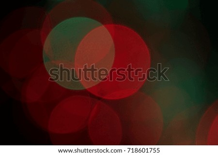 red and green bokeh