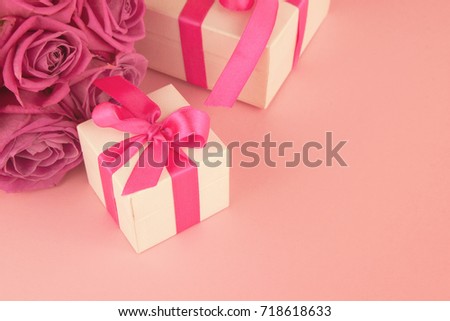 Gifts and roses