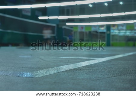 Background blur badminton Stadium