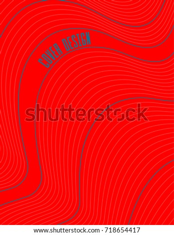 Modern trendy cover design with abstract lines with gradient. Colorful background in liquid style. For presentation, brochure, catalog, poster, book, magazine, banners, etc. Business brand set.