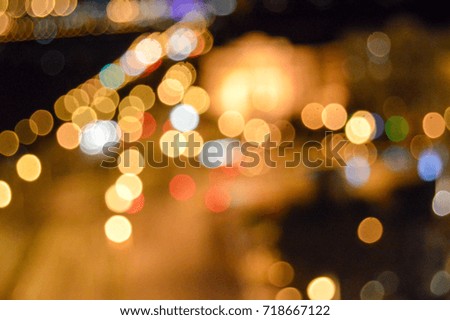 Urban lights at night