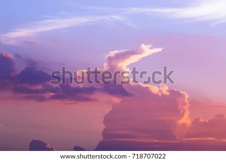 The colors of the sky and clouds after sunset,Colorful of sky and cloudy in twilight