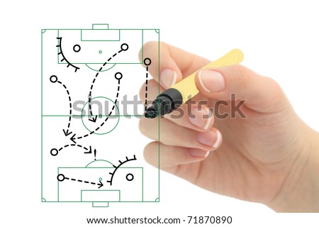 strategy or tactic plan of a ball game