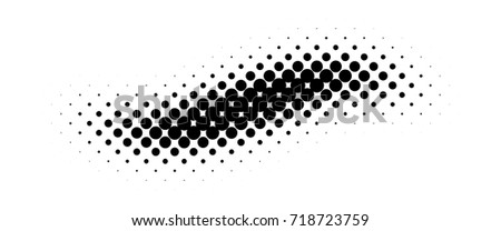 Fade Halftone Background. Black and White Dotted Overlay. Gradient Distressed Texture. Vector illustration
