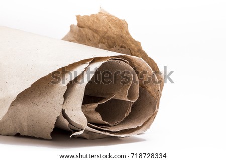 Wrapping paper on a white background